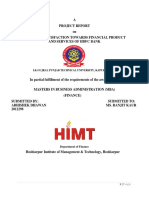 Summer Internship Project HDFC Bankpdf PDF Free