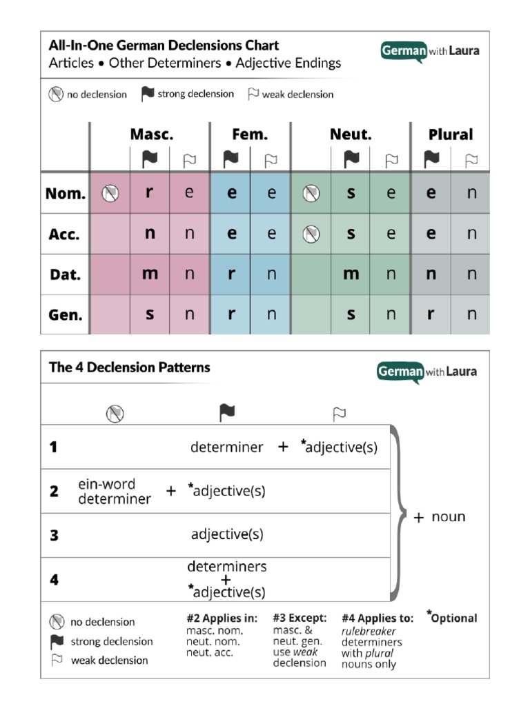 Noun Declension Guide Steps | PDF
