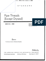 ASME B2.1-1968 Pipe Threads