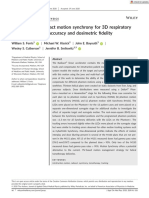 J Applied Clin Med Phys - 2020 - Ferris - Evaluation of Radixact Motion Synchrony For 3D Respiratory Motion Modeling