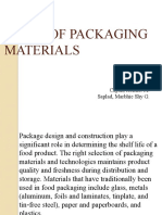 Group 4 Types of Packaging Materials