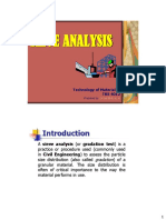 Sieve Analysis: Technology of Material II TKS 4012