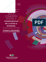 Evolución de La Cohesión Social y Consecuencias de La COVID-19 en España