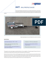 Digital, lightweight rail profile gauge