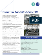 How To Avoid Covid-19: Higher or Lower?