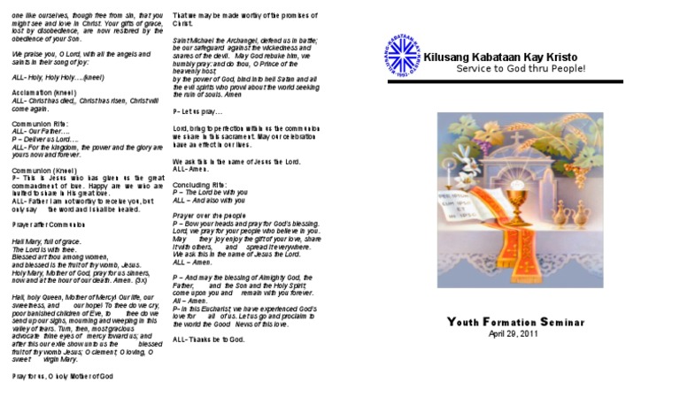 M Liturgy Guide Apr 29 Front Pdf Eucharist Jesus