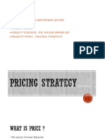 Pricing Strategy Project by Samiksha Jagtap