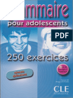 Grammaire Pour Adolescents 250 Exercices_ND