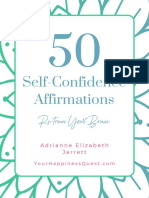 50 Self Confidence Affirmations List Your Happin