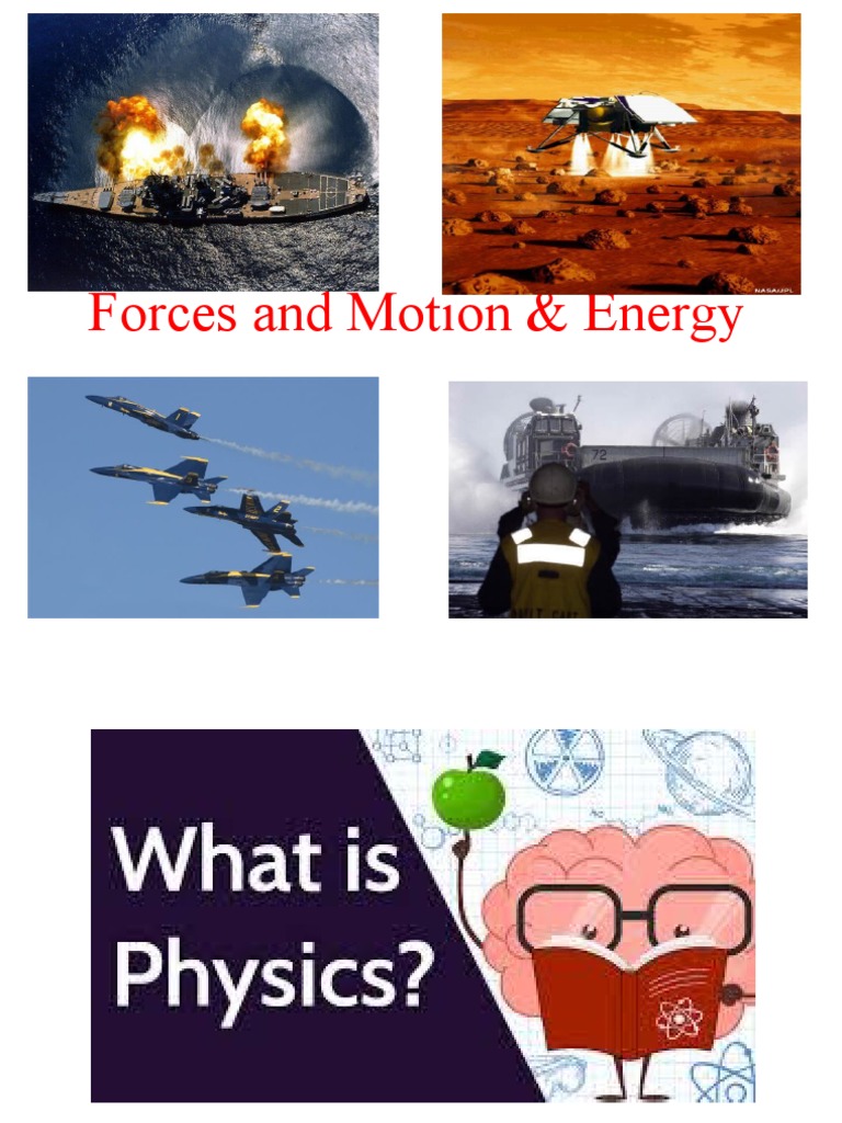 Forces Motion Energy PDF Force Friction