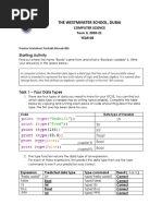 Practice Worksheet-Datatypes Answers Rushabh 8B6