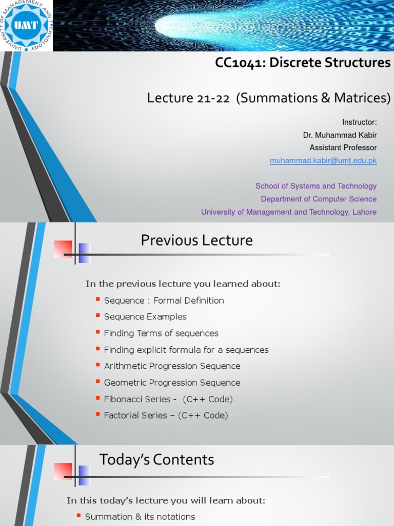 21-22. Summations Metrices (Matrix)  PDF  Matrix (Mathematics 