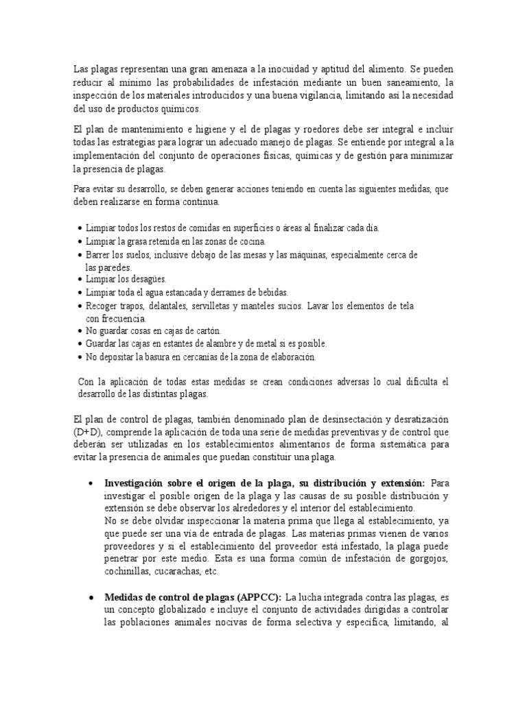 Control de Plagas y Roedores | PDF | Control biológico de plagas ...