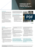 Forensic Delay Analysis of Linear Projects