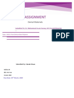 Denture Base Materials - MCQ's