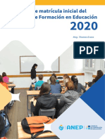 Informe Matricula 2020