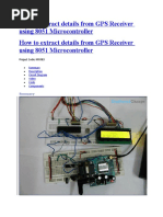 GPS Receiver Using 8051 Micro Controller