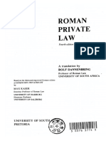 (Manualia - UNISA - 22) Max Kaser - Roman Private Law - A Translation-Pretoria - University of South Africa, (1984)