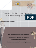 Chapter 7: Putting Togethe R A Marketing Plan: Star Marasigan BSOA 4-1