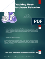 Tracking Post-Purchase Behavior: Created By: Akim, Leila Dela Rosa, Gregorio Manalo JR., Roderick C