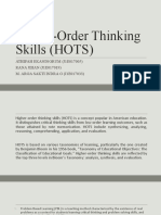 Higher-Order Thinking Skills (HOTS)