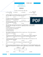 VITEEE 2015 Physics Sample Paper