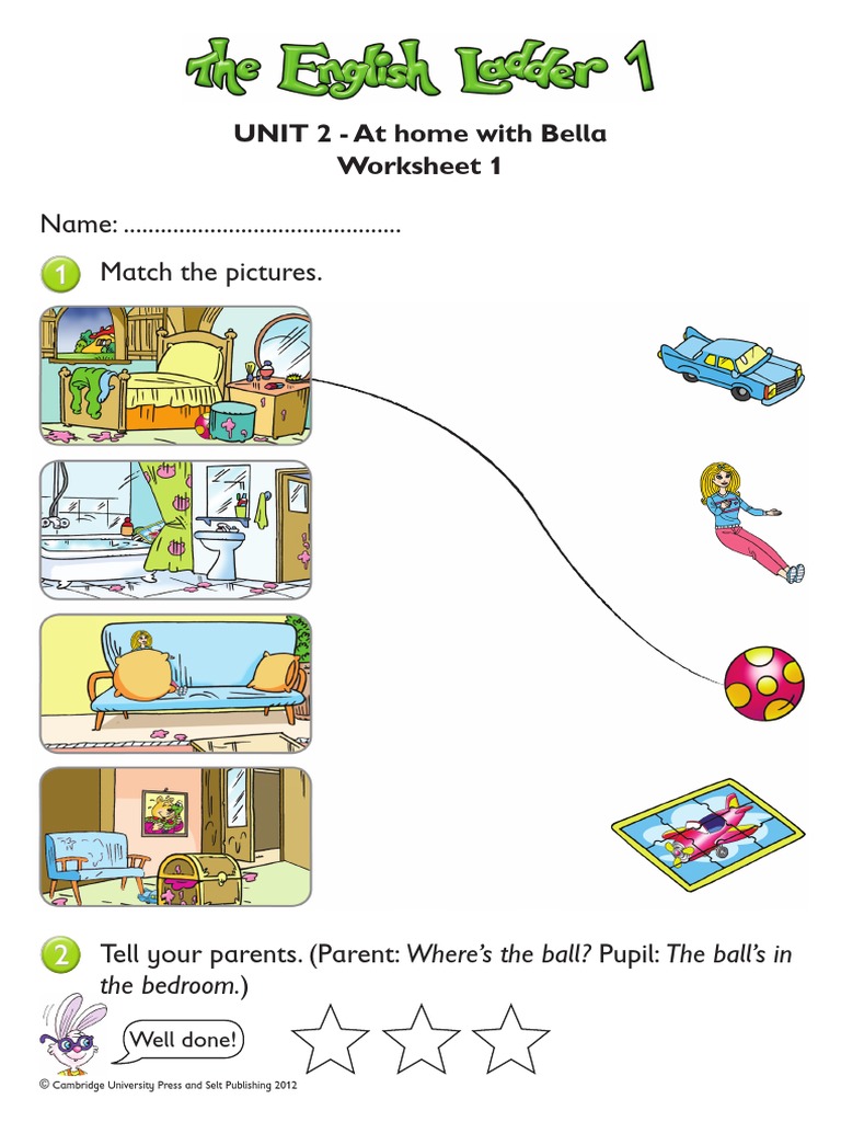 UNIT 2 - at Home With Bella Worksheet 1: Name  display picture 3