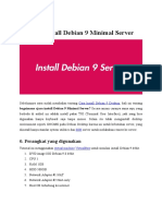 Cara Install Debian 9 Minimal Server