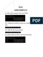 DOS Assignment-2: Q2. Change The Attribute of Directory Computer To Read Only