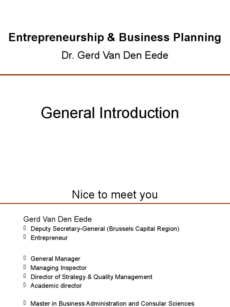 Introduction to Entrepreneurship Basics | PDF | Entrepreneurship | Business