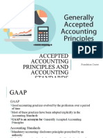 Generally Accepted Accounting Principles and Accounting Standards