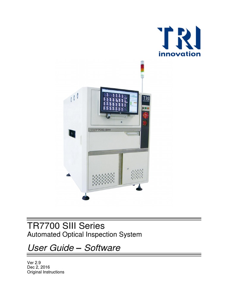 TR7700 SIII Series Software en v2.9 20161202 | PDF | Computer Aided ...