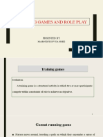 Role Paly and Training Games
