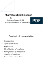 Pharmaceutical Emulsions