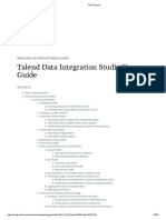 PDF Export Talend Studio
