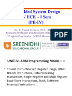 Embedded System Design ARM Programming Model - Thumb Instruction Set