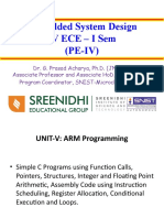 Embedded System Design Iv Ece - I Sem (PE-IV)