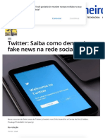 Twitter - Saiba Como Denunciar Fake News Na Rede Social