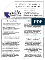 Cuidados com o peixe betta em 15 linhas