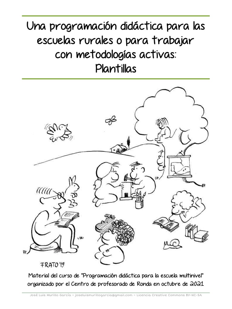 Programación Didáctica para Escuelas Rurales | PDF | Plan de estudios ...