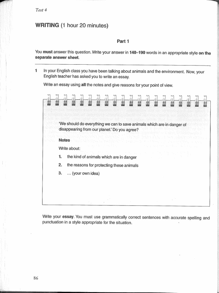 FCE Writing Test 4 | PDF