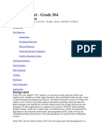 Stainless Steel - Grade 304: Chemical Formula Topics Covered