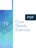19 Core Needs Exercise