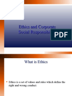 Ethics and Corporate Social Responsibility