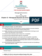 W09 - Managerial Decisions For Firms With Market Power-FJO