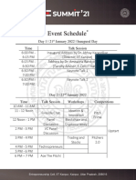 Event Schedule: Entrepreneurship Cell, IIT Kanpur, Kanpur, Uttar Pradesh, 208016