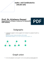 Discrete Mathematics and Combinatorics (MCAN-104) : Prof. Dr. Krishanu Deyasi