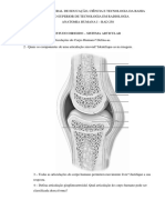 Estudo Dirigido - Sistema Articular