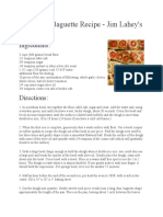 No Knead Baguette Recipe - Jim Lahey's Recipe: Ingredients