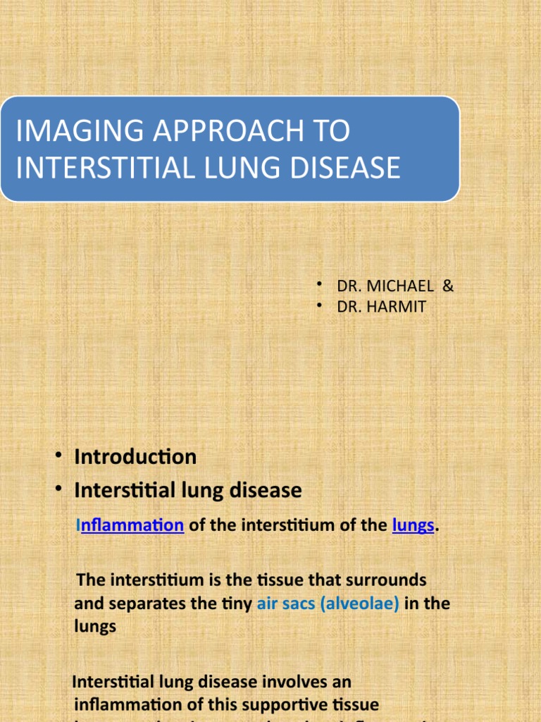 Approach To Interstitial Lung Disease 1 | PDF | Lung | Thorax (Human ...